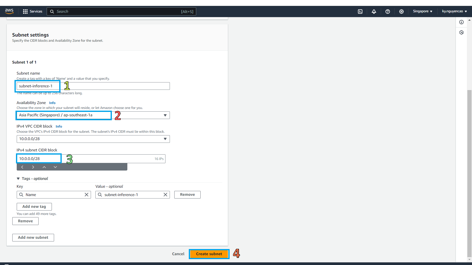 Create Subnet